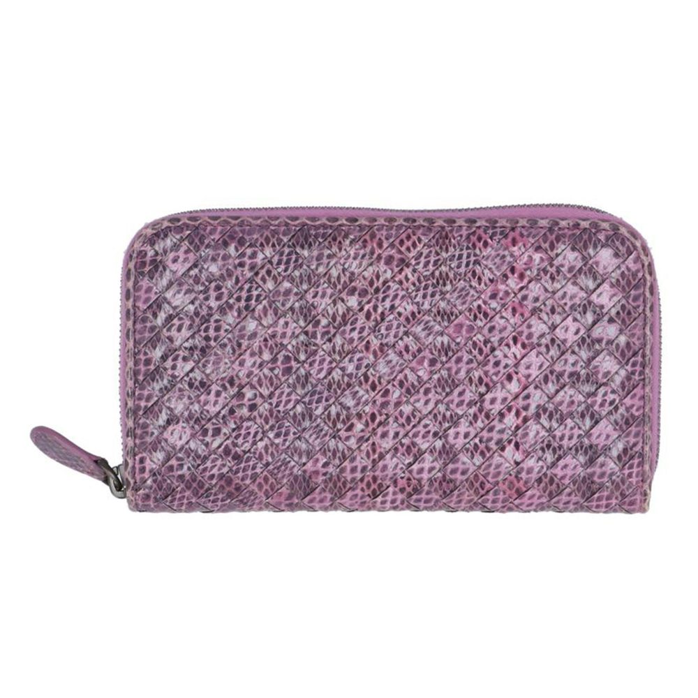 Bottega Veneta Wallet Python Long Purple Zip Intr… - image 2
